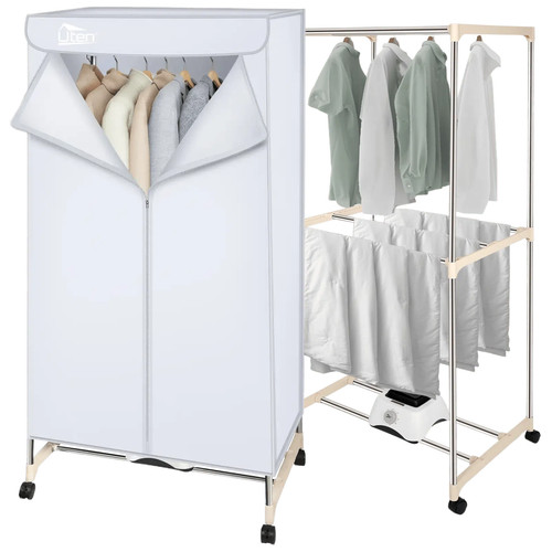 Electric clothes dryer heated - clothes,