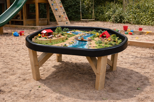 External wooden tuff - wooden, tray
