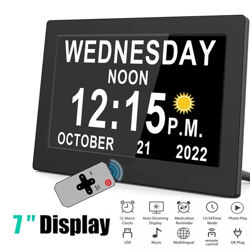 Digital alarm clock calendar - digital,