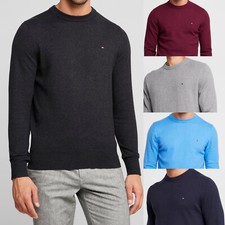 Round Neck Tommy Hilfiger Mens Cotton Sweater Jumper