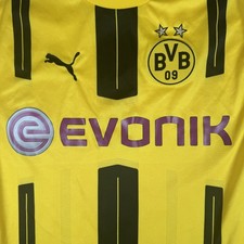 Rare Original Borussia Dortmund 2016/2017 Home Long Sleeve Football Shirt Large