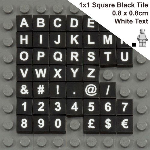 Lego letters numbers 1x1 - lego, &