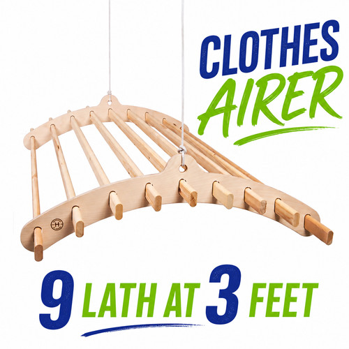 Lath ceiling clothes airer - ceiling,