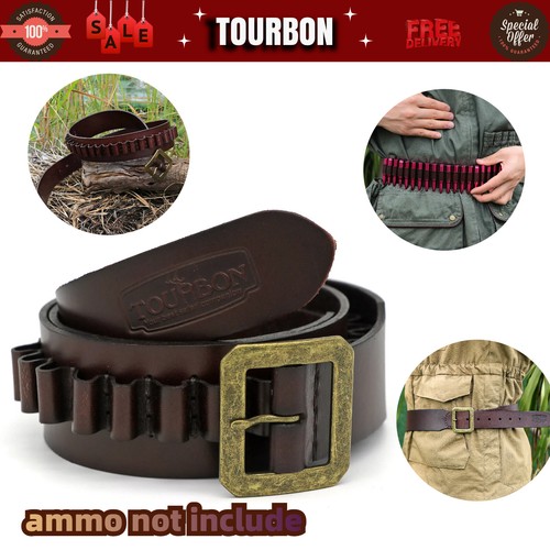 Tourbon leather bandoleer - leather,