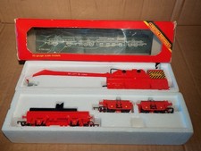 HORNBY R739 Operating Breakdown Crane 75t Red BR British Rail Livery 00 gauge