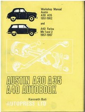 AUSTIN A30 A35 & A40 FARINA MK1 MK2 (1951-67) OWNERS WORKSHOP MANUAL