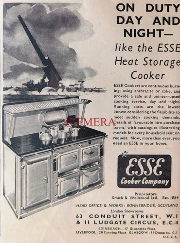 Wartime esse cooker heat - &,