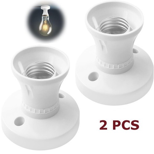 E27 bulb holder lamp base - 2x,