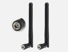 2 Pack WiFi Antenna / Aerial 2.4GHz, 5GHz or 5.8GHz - 3dBi - RP SMA Male