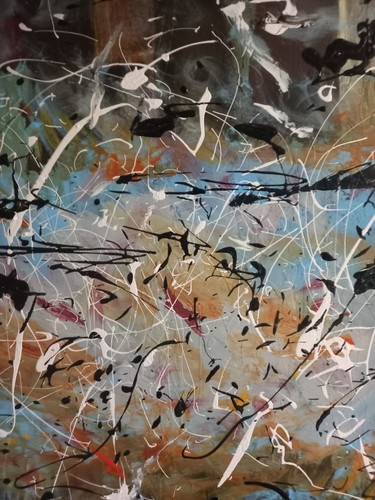 Original abstract art work - art,