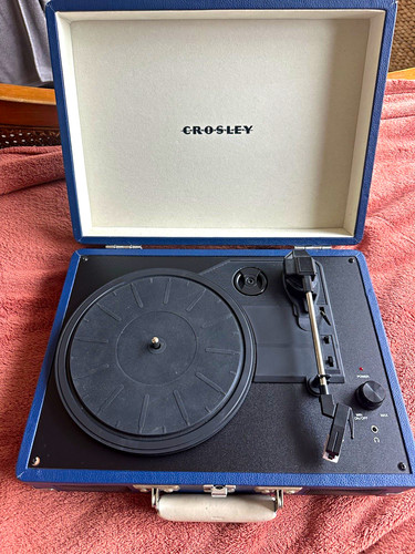 Crosley record player - record,