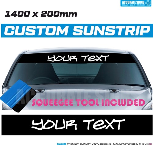 Custom sunstrip for - for, car