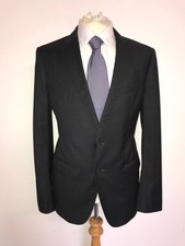 ARMANI COLLEZIONI - Slim Fit Plain DARK GREY WOOL SUIT - 42 Reg -W36 L32 -LOVELY