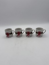 Set of 4 Lord & Taylor Christmas Demitasse Cups