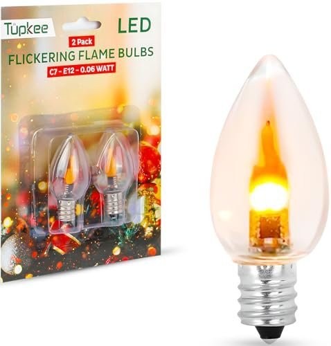 Tupkee led flickering flame - c7,