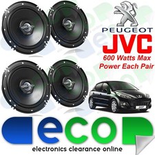 Peugeot 207 2006 JVC 16cm 6" 1200 Watts 2 Way Front & Rear 3 Door Car Speakers