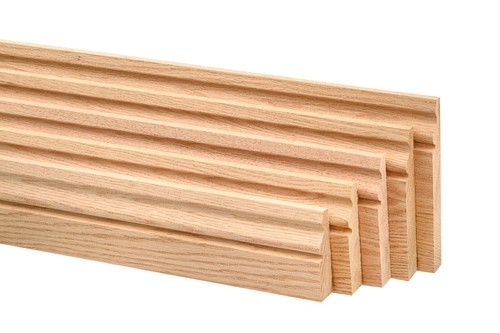 Solid oak skirting ogee style - oak,