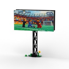 Soccer match stadium screen