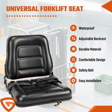 Waterproof Universal Tractor Seat Adjustable Forklift Digger Mower Dumper Seat