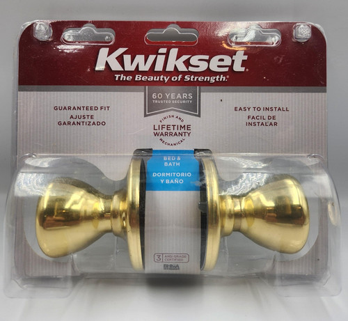 Kwikset door knob bed bath - door,