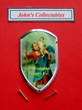 ST CHRISTOPHER WALKING / HIKING STICK BADGE / MOUNT  LOT M NEW IN PACKET