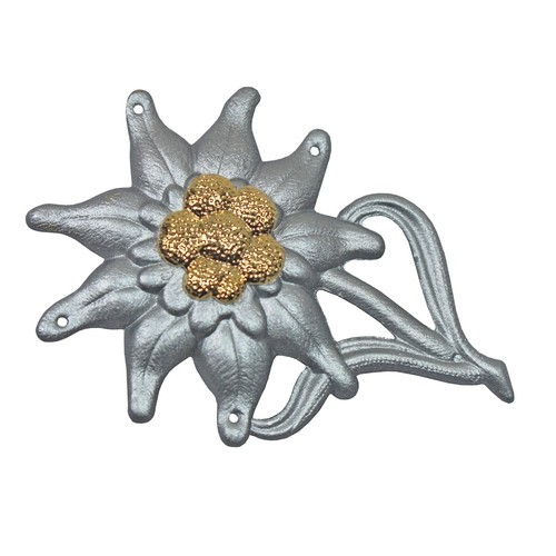 Ww2 german metal edelweiss cap - metal,