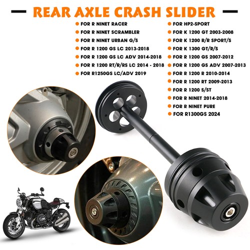 Rear axle sliders - axle, protector