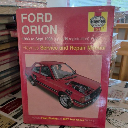 Ford orion haynes manual - haynes, 1009