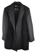 ZARA Black Overcoat size XL
