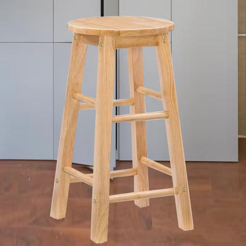 Solid wooden bar stool kitchen - wooden,