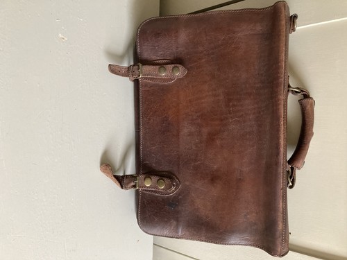Vintage hide leather document