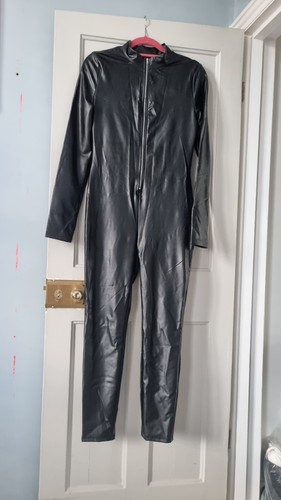 Pvc lrather look jumsuit - look,