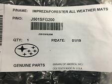 2008-2014 Subaru All Weather Rubber Floor Mats Forester Impreza J501SFG200 OEM