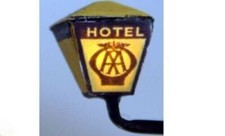 Illuminated 'AA or RAC Hotel'