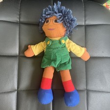 Vintage 90s Tots TV Tom Rag Doll 12” Plush Soft Toy 1993 Tilly Tiny Blue Green