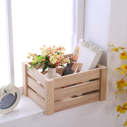 Vintage wooden crate boxes - wooden,