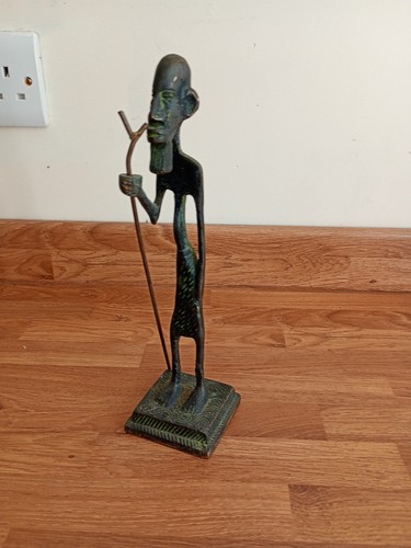 African tribesman bronze - tribesman,