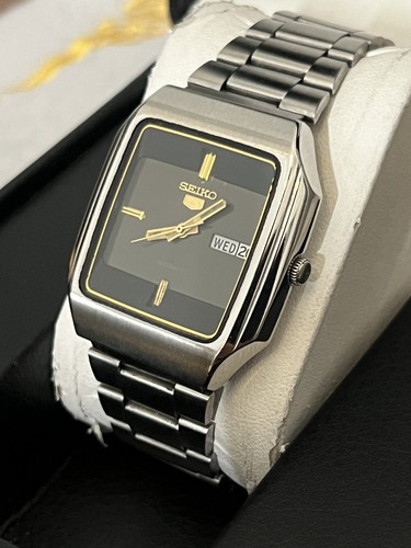 Seiko 6309 5698 black square - seiko,