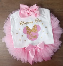 First 1st Birthday Minnie