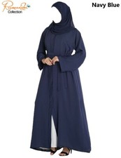 OPEN FRONT plain Dubai Abaya/kimono Madeby Excellent Premium Quality NIDA Fabric