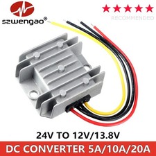 DC 24V to 12V 13.8V 5A 10A 15A