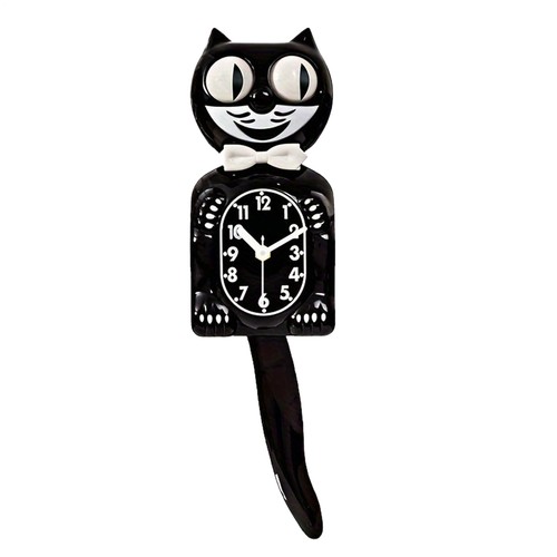Classic black cat - 2d, clock