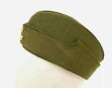 British Army Side Cap 1940's WW2 Forage Chip Hat Uniform Khaki Green Kings Crown