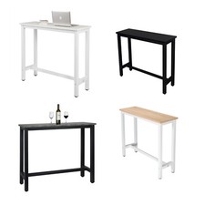 Bar Table Kitchen Breakfast Counter Cafe Dining Table Metal Frame Coffee Table