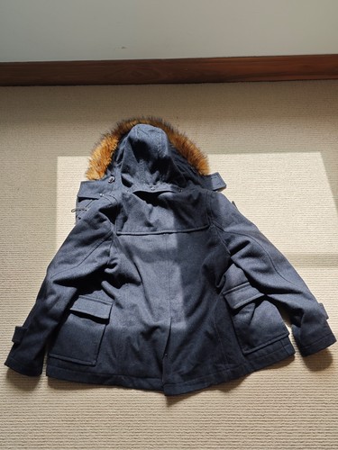 Zara men dark grey - duffle, coat