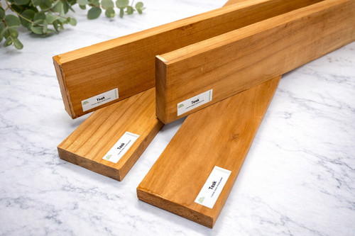 Teak wood planks - planks, 3"