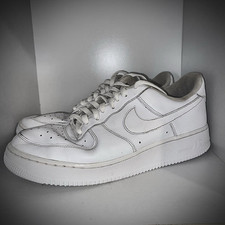 White Nike Air Force 1 men Shoes Sneakers Trainers Uk 9.5