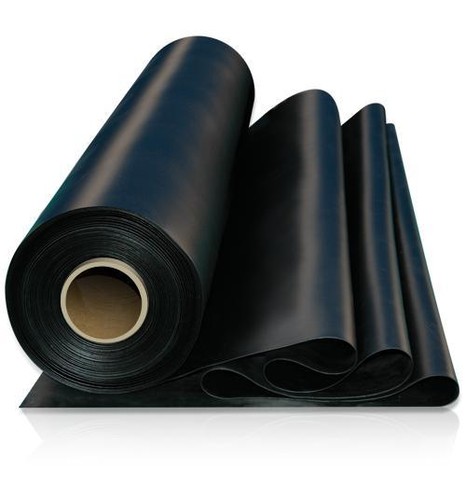 Solid black rubber - black, x