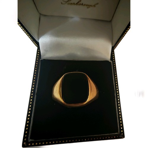 Mens vintage onyx solid gold - solid,