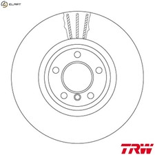 2x BRAKE DISC DF6615S FOR BMW
